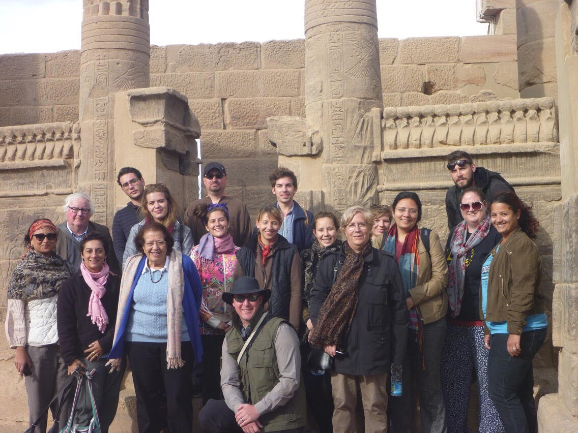AUC Egyptology Unit at the Isis temple at Philæ