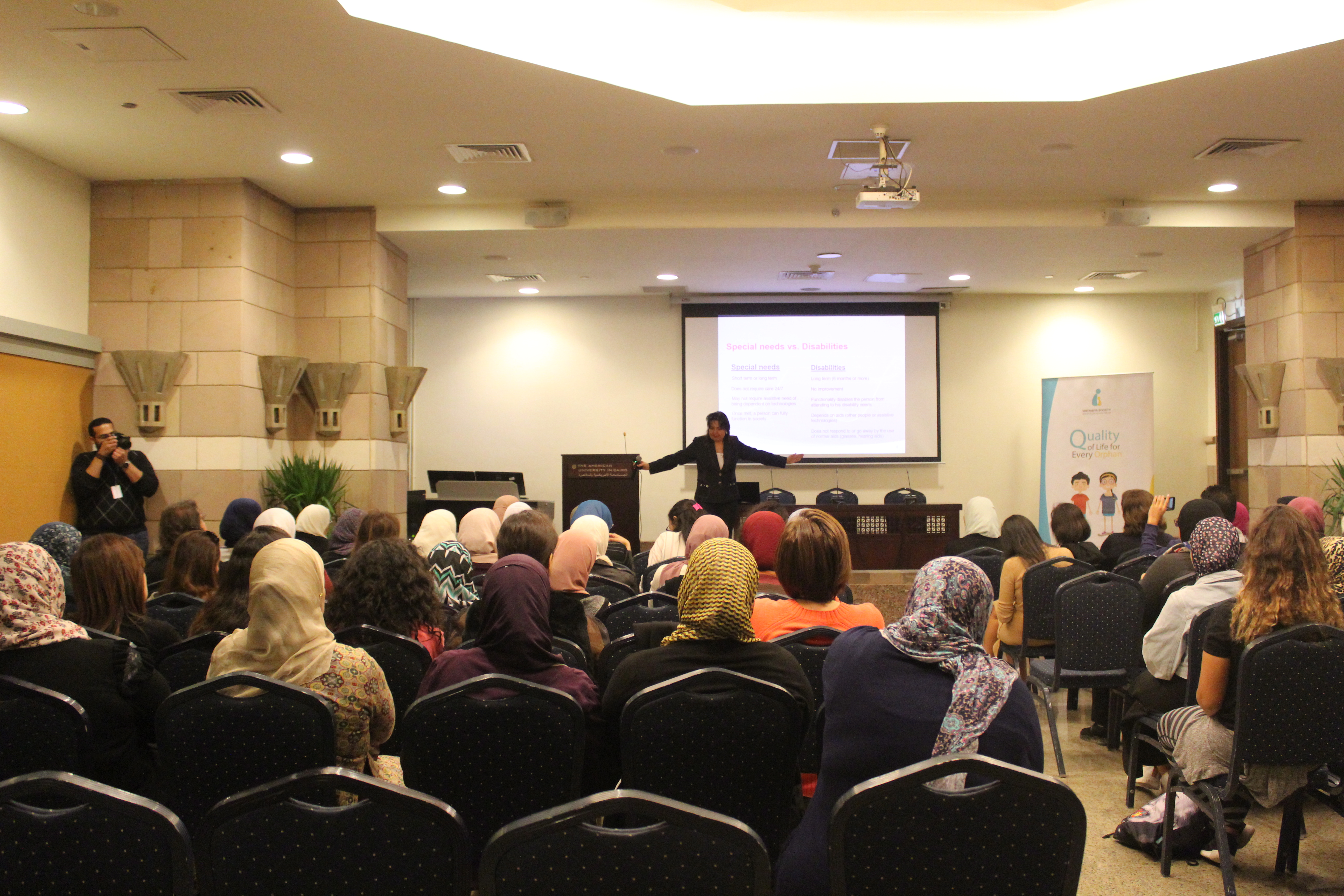 Dr, Iman giving lecture 