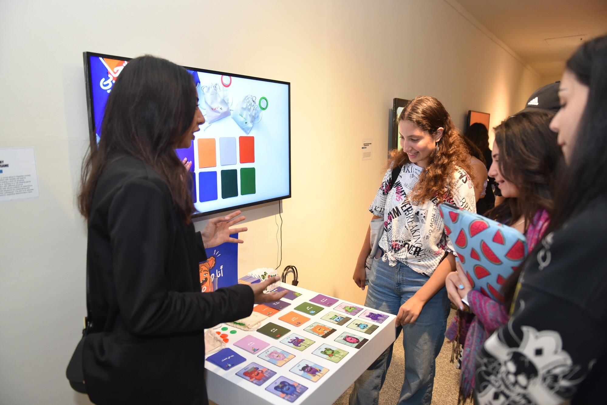 student exhibition showcase in Sharjah Art Gallery