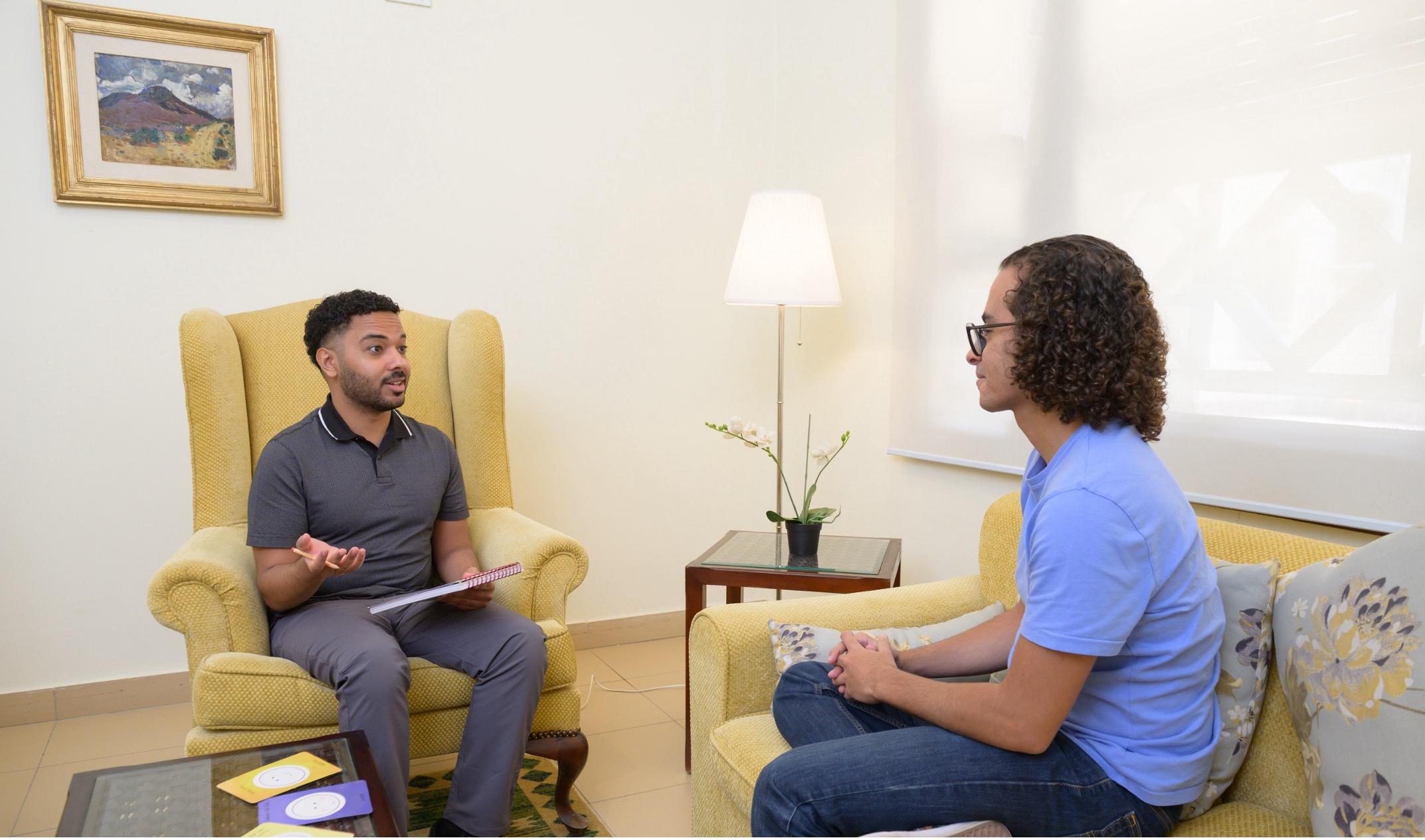 A one on One discussion between a student and a faculty member