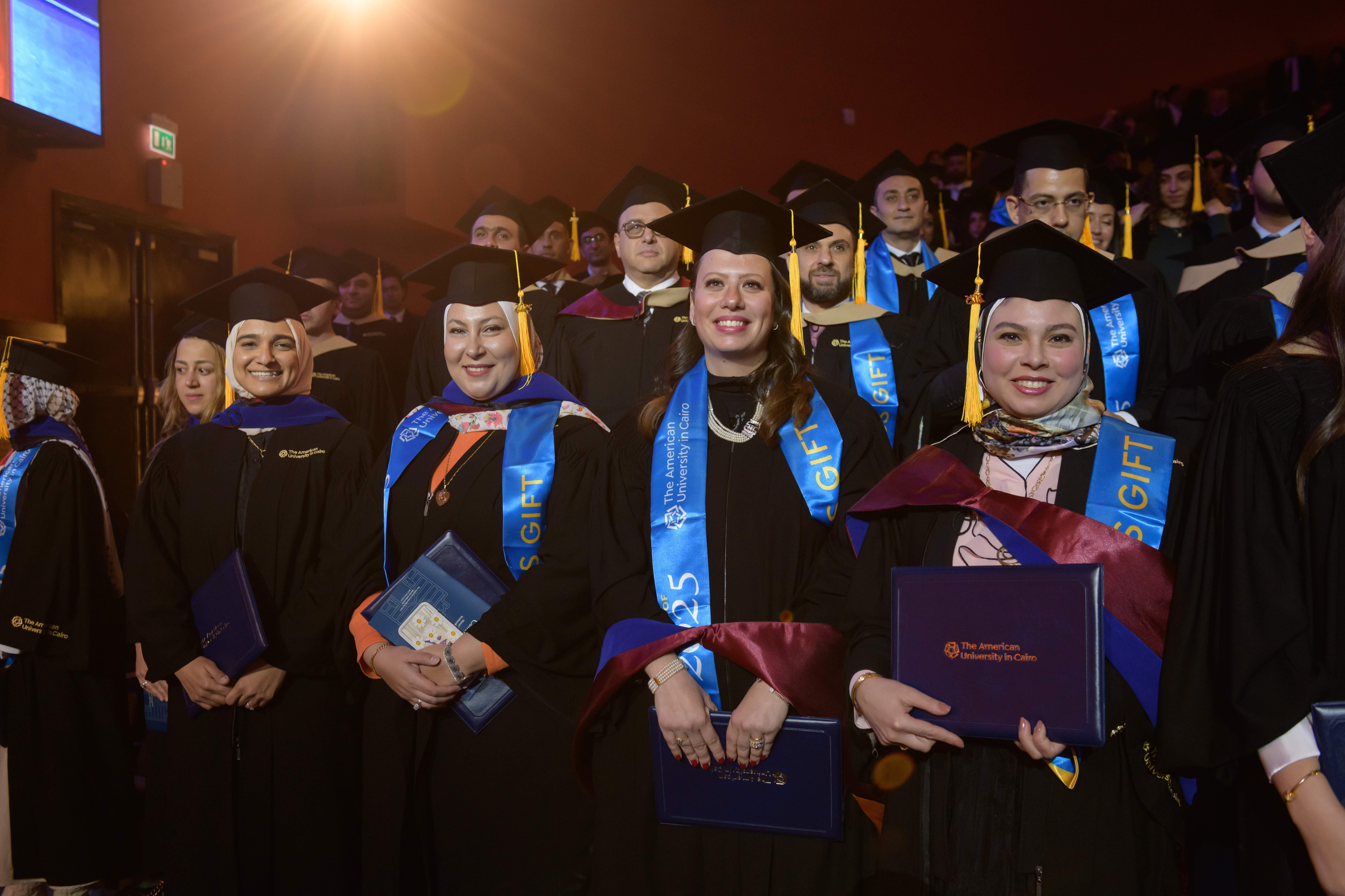 students at the graduation ceremony 