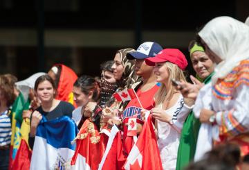 group of students from different nationalities
