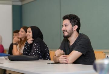 Students in a classroom at AUC