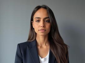 A woman is standing