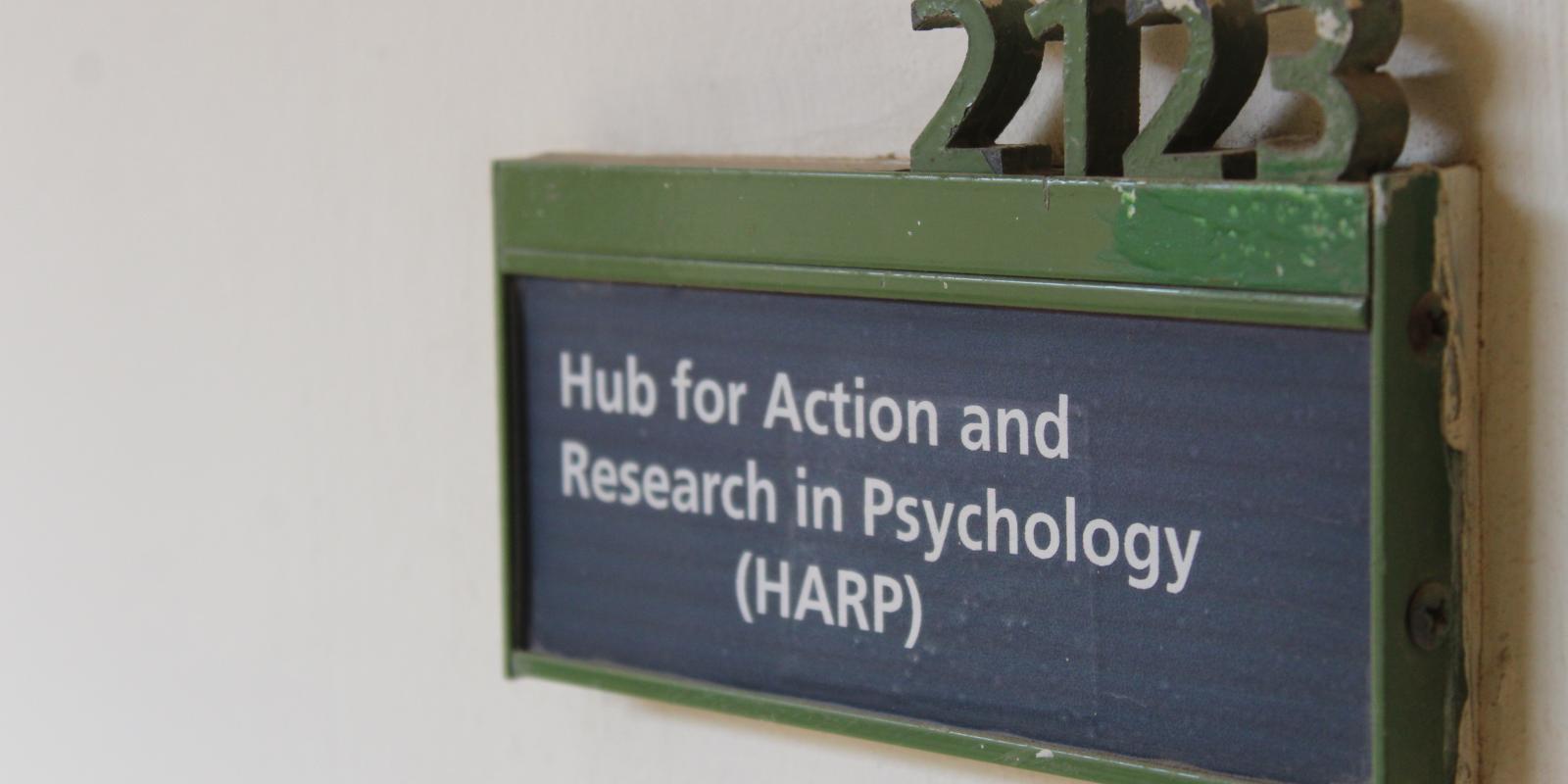 HARP in Psychology Department