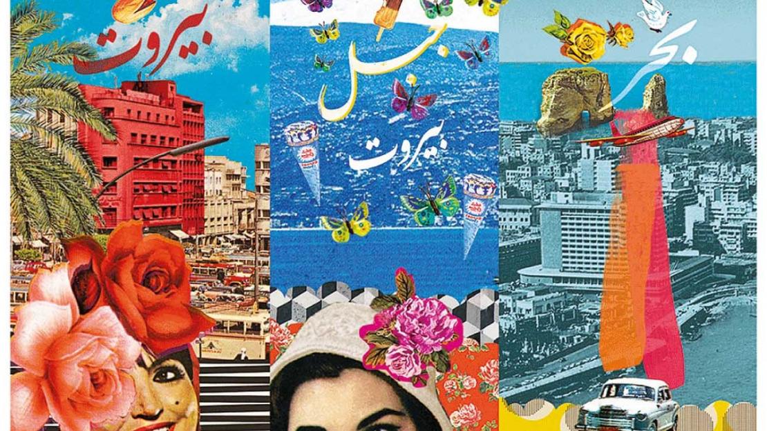 Colors, buildings, car, women's faces, butterflies, bird, بحر, جبل بيروت, بيروت