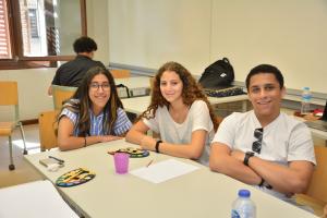 young students working in classroom