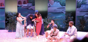 a scene from the bin al maya wel hawa theater play 