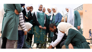 Azraq fund planting a tree