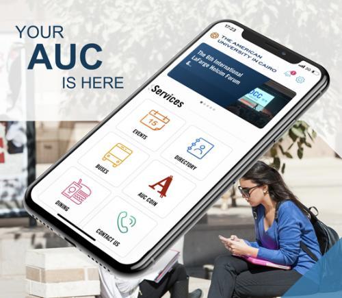 image announcing AUC mobile app